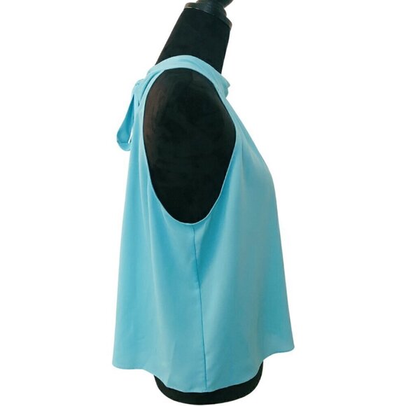 Chic Halter Blouse, Tie-Back Neck, Elegant Evening Top, Holiday Party - Picture 6 of 10